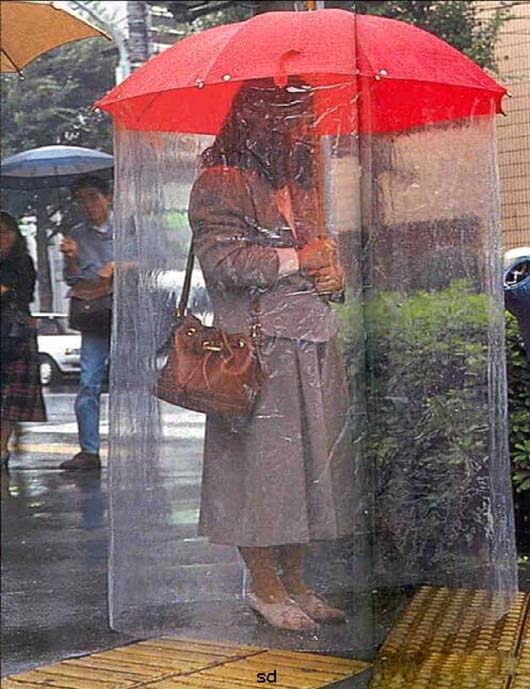 360度全方位保护雨伞搞笑图吧gif搞笑图片