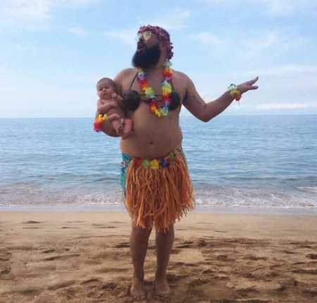 老爸带孩创意生活照，很有爱的老爹搞笑图吧gif搞笑图片