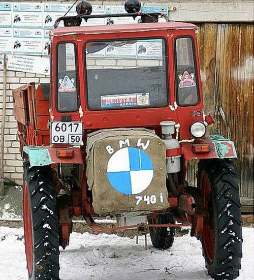 宝马牌拖拉机搞笑图吧gif搞笑图片