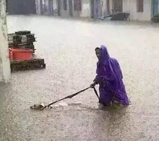 雨天遛狗搞笑图吧gif搞笑图片