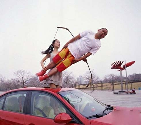 把我P得要飞的样子，我是哪男的！搞笑图吧gif搞笑图片