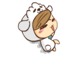 躺在地上翻来滚去的许小咩可爱趣图gif搞笑图片