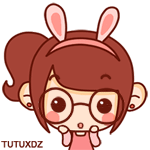 兔兔女生做鬼脸可爱趣图gif搞笑图片