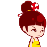 捏着自己鼻子的洛宝贝可爱趣图gif搞笑图片