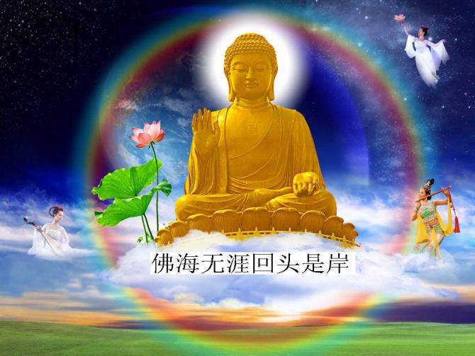 佛海无涯，回头是岸可爱趣图gif搞笑图片