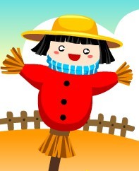 我是可爱的稻草人可爱趣图gif搞笑图片