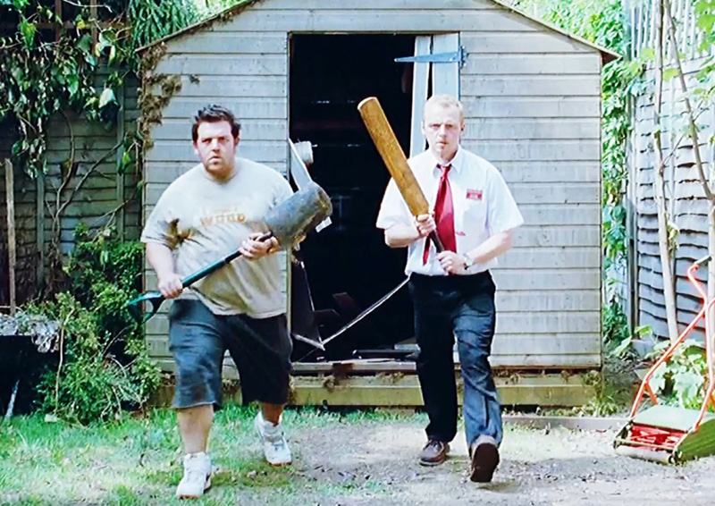 兄弟俩一起拿起武器去战斗可爱趣图gif搞笑图片