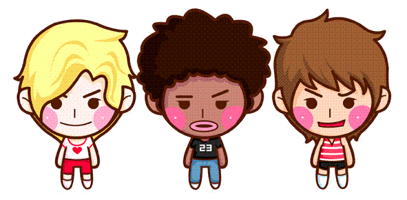 大头女娃娃可爱趣图gif搞笑图片