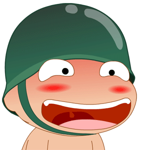 做大鬼脸的炮炮兵可爱趣图gif搞笑图片