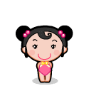 细妹娃娃向天高歌可爱趣图gif搞笑图片