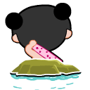 用力搓澡的细妹可爱趣图gif搞笑图片