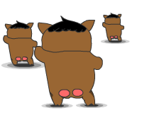 一起来扭屁股吧可爱趣图gif搞笑图片