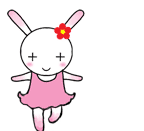 跳舞的艾玩兔可爱趣图gif搞笑图片