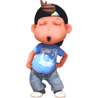 可爱宝儿扭腰可爱趣图gif搞笑图片