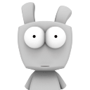 做鬼脸的阿拉兔可爱趣图gif搞笑图片