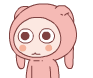 圆圆眼睛发呆的潘斯特可爱趣图gif搞笑图片