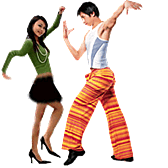 快乐的双人舞可爱趣图gif搞笑图片