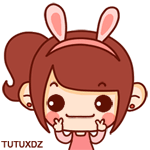 调皮的兔兔女孩可爱趣图gif搞笑图片