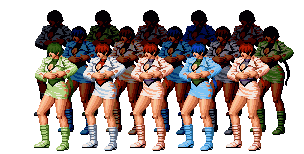 游戏人物整齐的跳舞可爱趣图gif搞笑图片