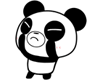 做大鬼脸的小熊猫可爱趣图gif搞笑图片