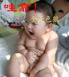 哇靠，全都是色狼啊可爱趣图gif搞笑图片