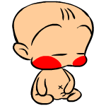 无聊搞怪的傻胖脸可爱趣图gif搞笑图片