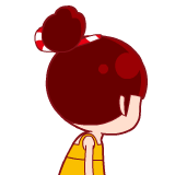 回过头来傻傻的看着你可爱趣图gif搞笑图片