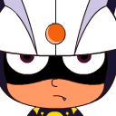 用手指做鬼脸的开心超人可爱趣图gif搞笑图片