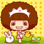 我在给花儿浇水可爱趣图gif搞笑图片