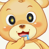 眨眼睛的卡通小熊可爱趣图gif搞笑图片
