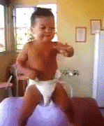 帅气跳舞的宝贝可爱趣图gif搞笑图片