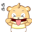 哈哈，做一个大鬼脸可爱趣图gif搞笑图片