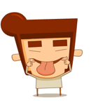 让你看看我的大舌头可爱趣图gif搞笑图片