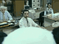 到办公室捣乱的人熊可爱趣图gif搞笑图片