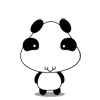 熊猫娃娃举脑袋可爱趣图gif搞笑图片
