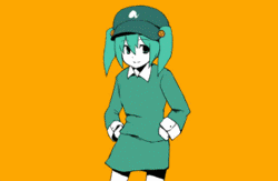 动漫女孩快乐的秀舞姿可爱趣图gif搞笑图片