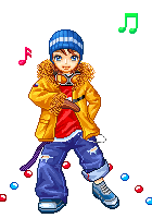 开心跳舞的卡通男孩可爱趣图gif搞笑图片