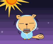 我要抱着太阳才暖和可爱趣图gif搞笑图片