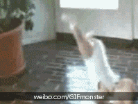 超牛大跳街舞的孩子可爱趣图gif搞笑图片