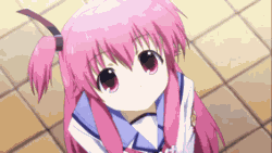 卡通女孩秀可爱可爱趣图gif搞笑图片