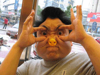 搞怪版的猪猪鬼脸可爱趣图gif搞笑图片