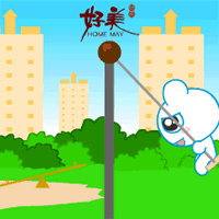 奶瓶仔荡秋千可爱趣图gif搞笑图片
