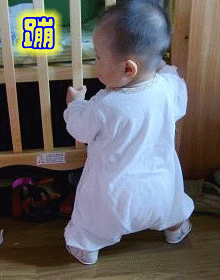 摇头蹦迪的孩子可爱趣图gif搞笑图片