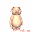 小猪做早操可爱趣图gif搞笑图片