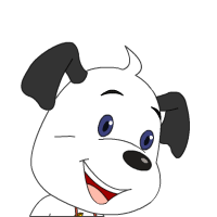 顽皮做鬼脸的月亮狗可爱趣图gif搞笑图片