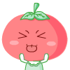 做怪脸的番茄妹可爱趣图gif搞笑图片