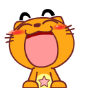 张大嘴巴的可猫可爱趣图gif搞笑图片