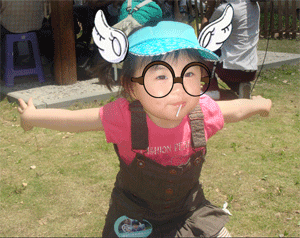 借我一双翅膀吧，让我飞越可爱趣图gif搞笑图片