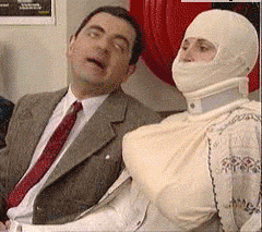 你给我等着，等我出院了，把你头给拧下来爆笑gif搞笑图片