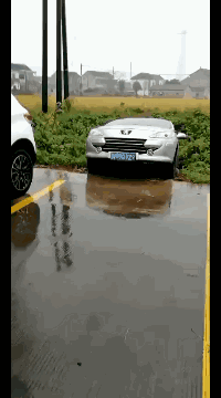 愣是剩了一个车位爆笑gif搞笑图片